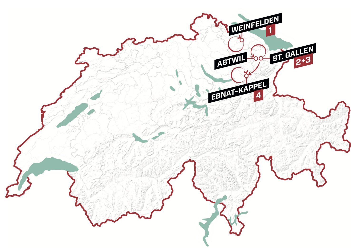 Tour de Suisse Streckenplan Frauen